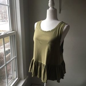 We the Free Olive Swingy Tank